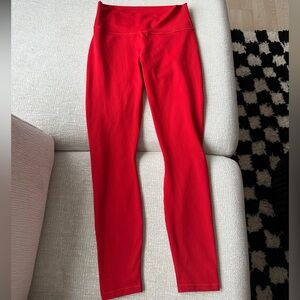 Fabletics Define PowerHold Red Leggings